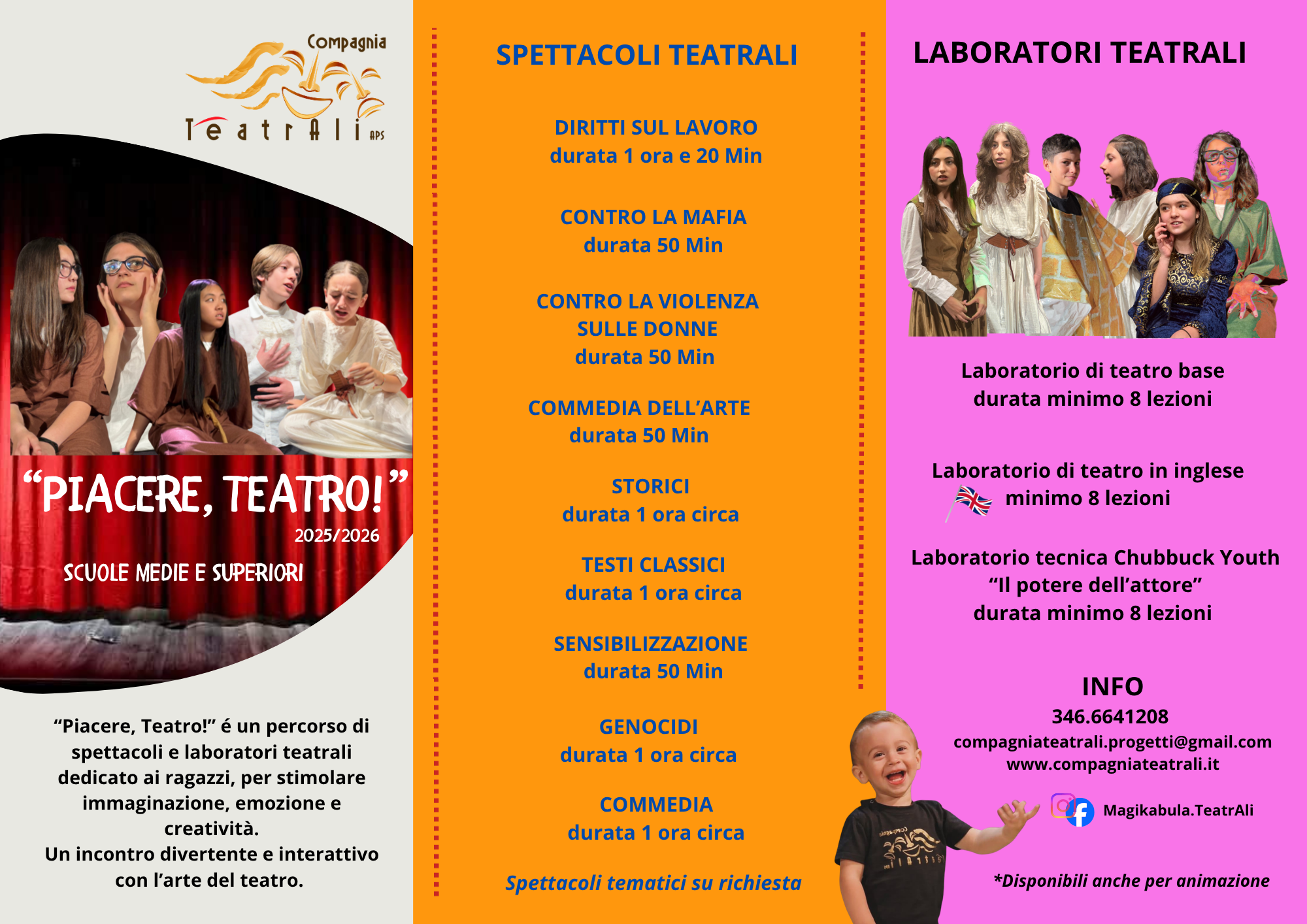 Piacere Teatro - Scuole Medie e Superiori